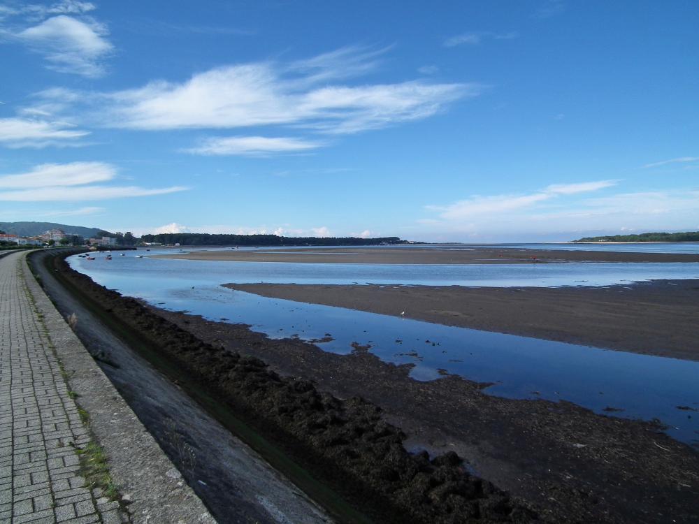 The River Minho in Caminha, Portugal